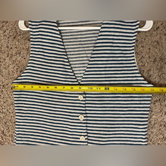 Zara 2 Piece Striped Vest And Wide Leg Pants Co-ord Set Sizes (Pant L - Vest M) - Picture 11 of 16